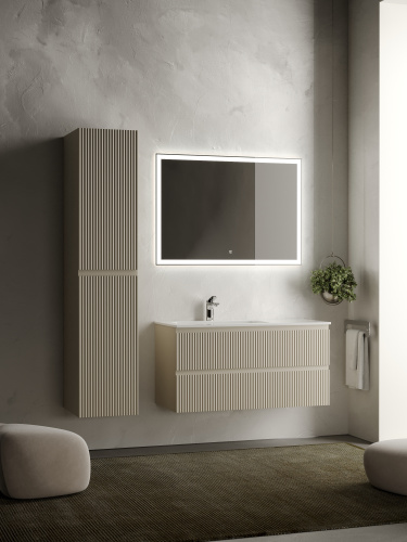 Тумба под раковину Sancos SNOB R SNR100LCE 100х45х50 подвесная цвет бежевый - фото 3